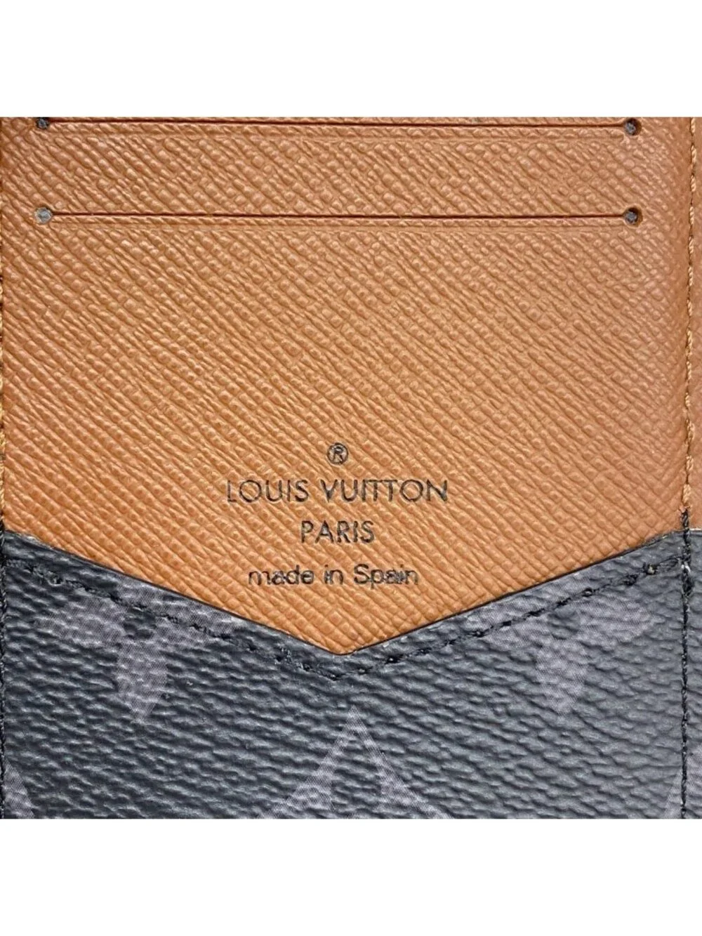 Louis Vuitton Card Case Monogram Eclipse Epi Organizer de Poche Blanc